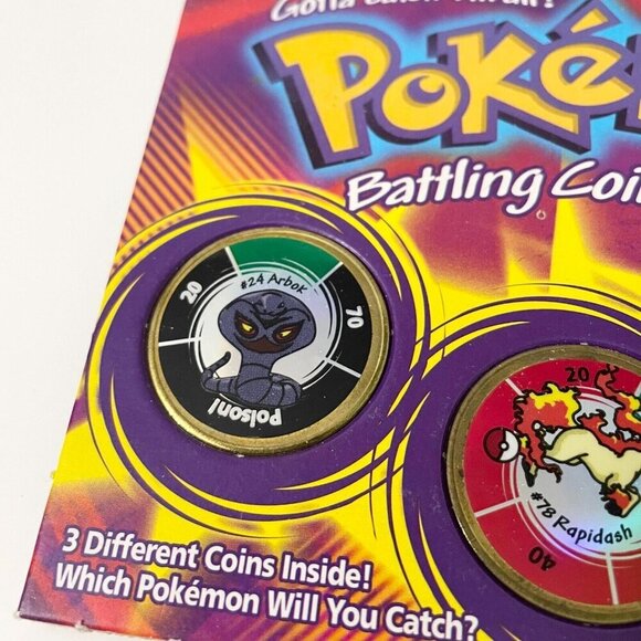 Vtg 1999 Hasbro Pokemon Battling Coin Game Incomplete Missing Coin - Picture 2 of 16